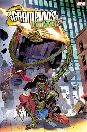 Champions (2020) issue 5-B Sara Pichelli Man-Thing Cover