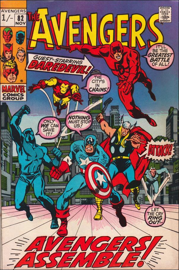 Avengers (1963) issue 82-B UK Price Cover