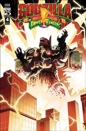 Godzilla vs the Mighty Morphin Power Rangers II issue 4 Baldemar Rivas Cover