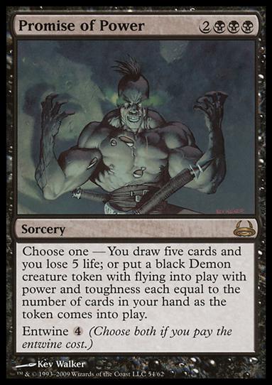 Magic the Gathering: Duel Decks: Divine vs. Demonic (Base Set) card 54 Promise of Power