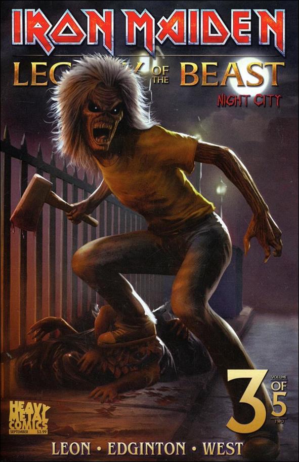 Iron Maiden Legacy of the Beast: Night City issue 3-C Carlos Dattoli Cover