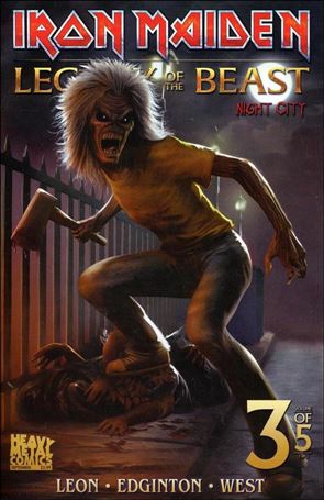Iron Maiden Legacy of the Beast: Night City issue 3-C Carlos Dattoli Cover