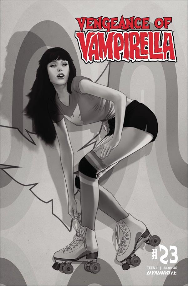 Vengeance of Vampirella (2019) issue 23-K Ben Oliver 1:25 Black & White Cover