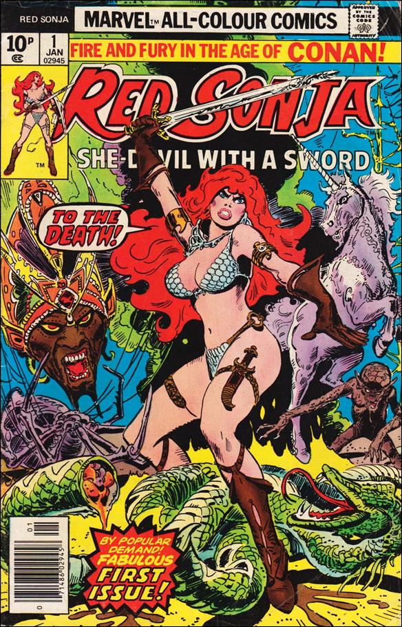 Red Sonja (1977) issue 1-B UK Price Cover