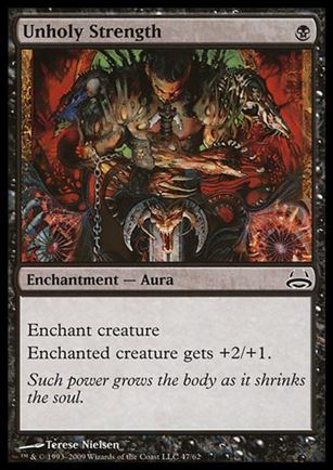 Magic the Gathering: Duel Decks: Divine vs. Demonic (Base Set) card 47 Unholy Strength