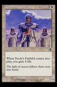 Magic the Gathering: Torment (Base Set) card 18 Teroh's Faithful