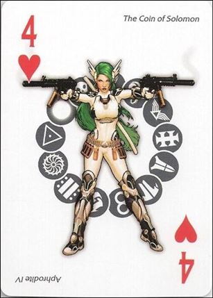 Artifacts Playing Cards (Promo) card 4 Hearts The Coin of Solomon - Aphrodite IV