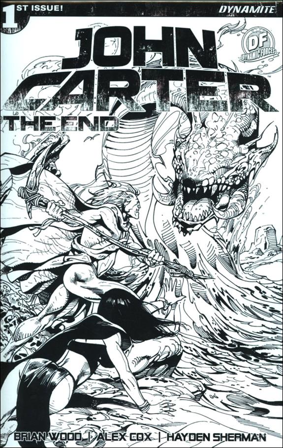 John Carter: The End issue 1-N B&W Roberto Castro Dynamic Forces B&W Cover