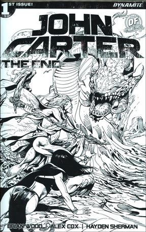 John Carter: The End issue 1-N B&W Roberto Castro Dynamic Forces B&W Cover