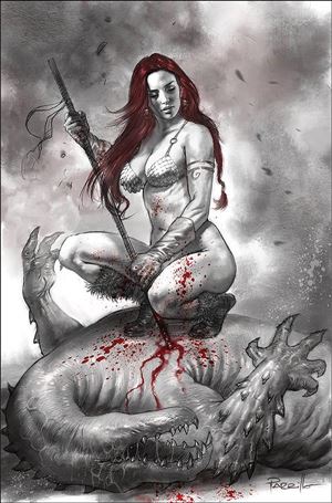 Red Sonja: Black White Red issue 2-P Lucio Parrillo Virgin Cover