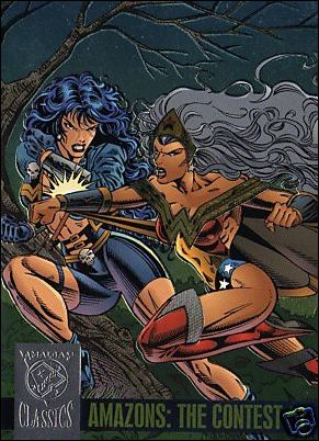 Amalgam Comics (Amalgam Classics Power Blast Subset) card 6 Amazons: The Contest #1