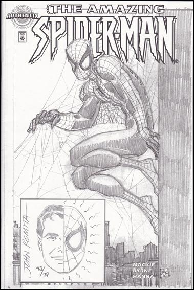 Amazing Spider-Man (1999) issue 1-H DF Authentix Cover (Sgd & Rmkd John Romita) 1/79