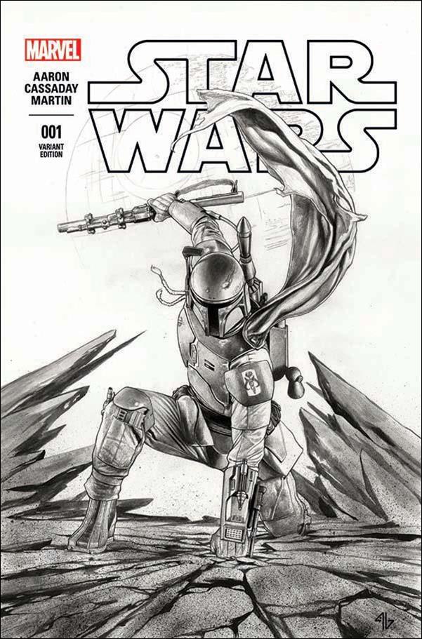 Star Wars (2015) issue 1-XT Adi Granov Forbidden Planet Sketch Cover