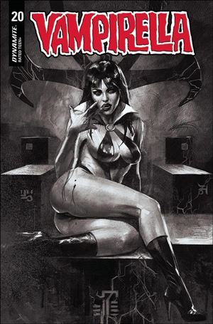 Vampirella (2019) issue 20-Q Marco Mastrazzo 1:40 Black & White Cover