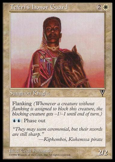 Magic the Gathering: Visions (Base Set) card 22 Teferi's Honor Guard