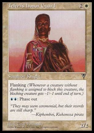 Magic the Gathering: Visions (Base Set) card 22 Teferi's Honor Guard