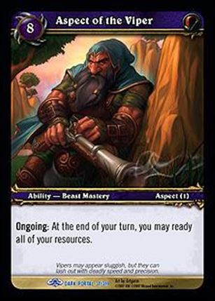 World of Warcraft: Through the Dark Portal (Base Set) card 31 Aspect of the Viper