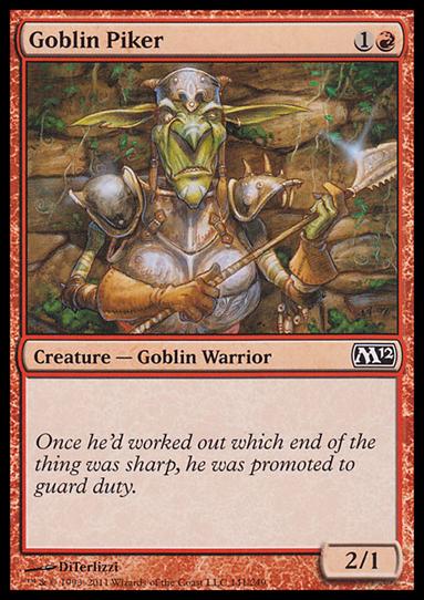 Magic the Gathering: 2012 Core Set (Base Set) card 141 Goblin Piker