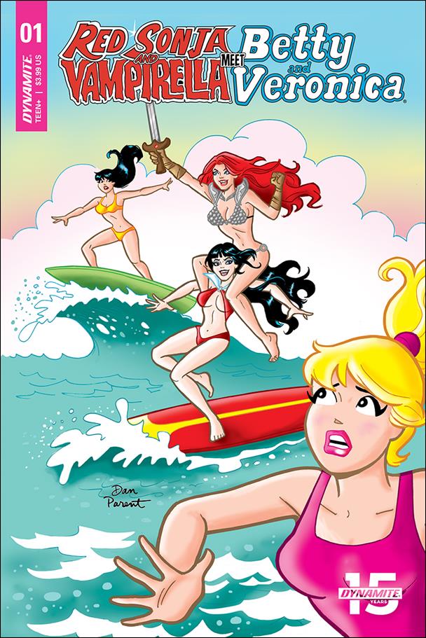 Red Sonja and Vampirella Meet Betty and Veronica issue 1-F Dan Parent Cover