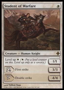 Magic the Gathering: Rise of the Eldrazi (Base Set) card 47 Student of Warfare