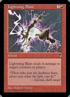 Magic the Gathering: Tempest (Base Set) card 185 Lightning Blast