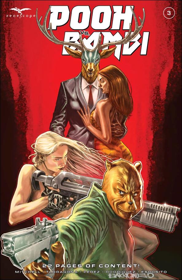 Pooh vs. Bambi issue 3 Al Barrionuevo Cover