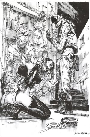 Liquid Kill issue 1-H Kim Jung Gi 1:10 Black and White Cover