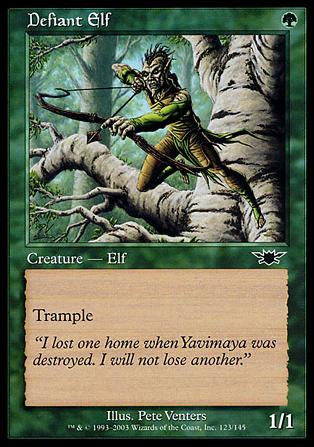 Magic the Gathering: Legions (Base Set) card 123 Defiant Elf