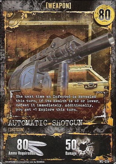 Resident Evil (Base Set) card WE-014 Automatic Shotgun (Shotgun)