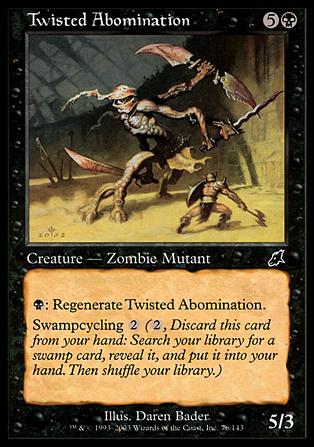 Magic the Gathering: Scourge (Base Set) card 76 Twisted Abomination