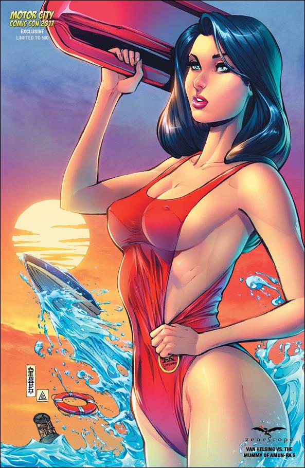 Van Helsing vs the Mummy of Amun-Ra issue 5-E Mike DeBalfo Motor City Comic Con Cover 1/500