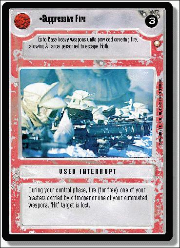 Star Wars: Special Edition Limited (Base Set) card 266 Suppressive Fire