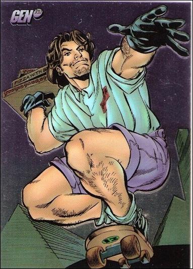 Gen13: Series 1 (Base Set) card 46 Grunge, Pizza Guy