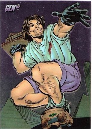 Gen13: Series 1 (Base Set) card 46 Grunge, Pizza Guy