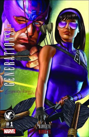 Generations: Hawkeye & Hawkeye issue 1-F Greg Horn Unknown Comics Cover