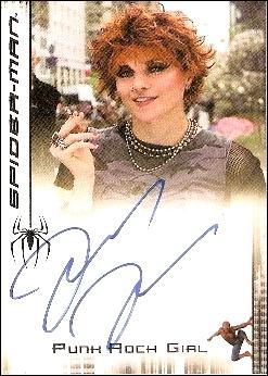 Spider-Man 3: The Movie (Autograph Subset)  card 13 Lucy Lawless as Punk Rock Girl