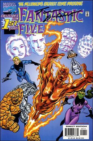 Fantastic Five (1999) issue 1-B Dynamic Forces (signed by Tom DeFalco) 1/1500
