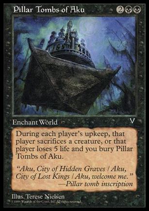 Magic the Gathering: Visions (Base Set) card 67 Pillar Tombs of Aku
