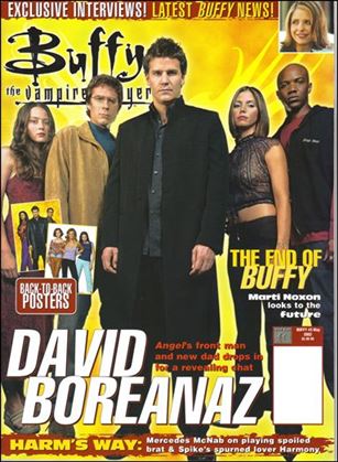 Buffy the Vampire Slayer Magazine issue 3 Angel Cast Cover