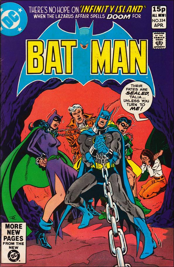 Batman (1940) issue 334-B UK Price Cover