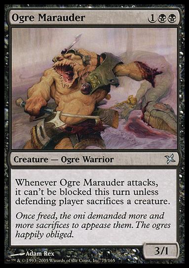 Magic the Gathering: Betrayers of Kamigawa (Base Set) card 75 Ogre Marauder