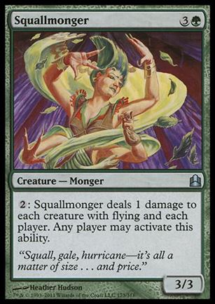 Magic the Gathering: Commander (Base Set) card 173 Squallmonger