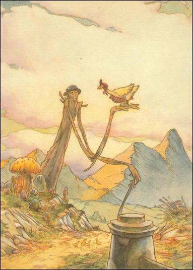 Charles Vess (Base Set) card 17 Mr. Peach and Ms. Blossom