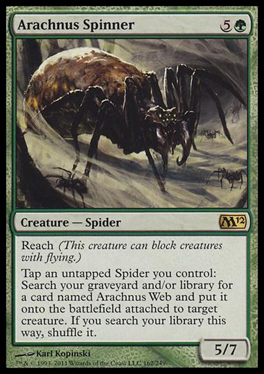 Magic the Gathering: 2012 Core Set (Base Set) card 162 Arachnus Spinner