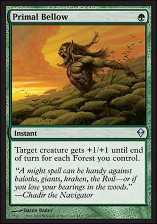 Magic The Gathering: Zendikar (Base Set) card 176 Primal Bellow