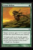 Magic The Gathering: Zendikar (Base Set) card 176 Primal Bellow