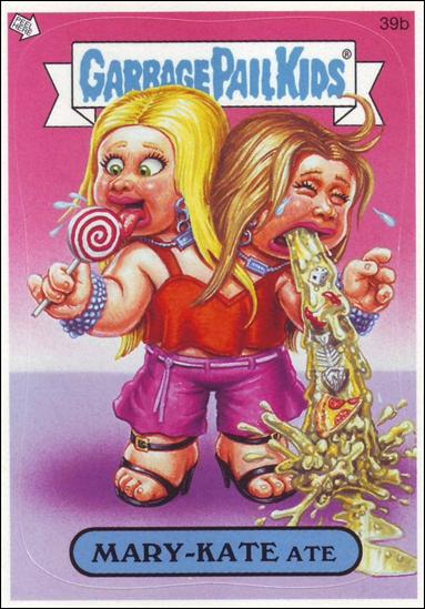 Garbage Pail Kids All-New Series 4 (Base Set) card 39b-B Mary-Kate Ate
