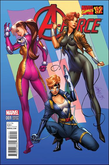 A-Force (2016) issue 1-C J. Scott Campbell 1:20 Marvel '92 Cover