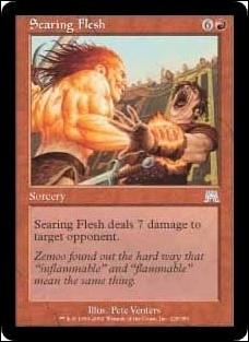 Magic the Gathering: Onslaught (Base Set) card 225 Searing Flesh