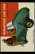 World on Wheels (Base Set) card 165-B Miniature Car 1954 (Blue Back)